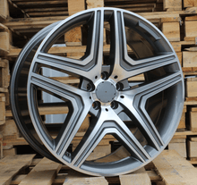 Indlæs billede til gallerivisning R21x10 5X112 ET 46 66.6 BK206 (BY157) Grey Polished (MG) For MER (Z2)