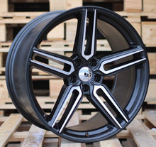 Indlæs billede til gallerivisning R20x10 5X120 ET 40 72.6 B1382 (HX015) Black Polished Half Matt (MBHM) For HAXER