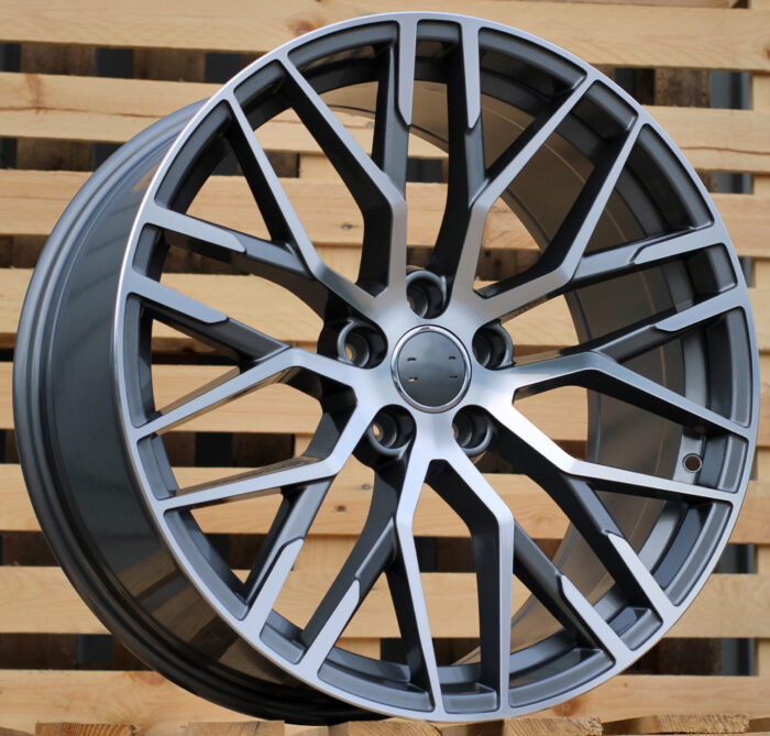 R19x8.5 5X112 ET 39 66.5 XFE30 (BY1373) Grey Polished (MG) For AUD (Z2+Z3)