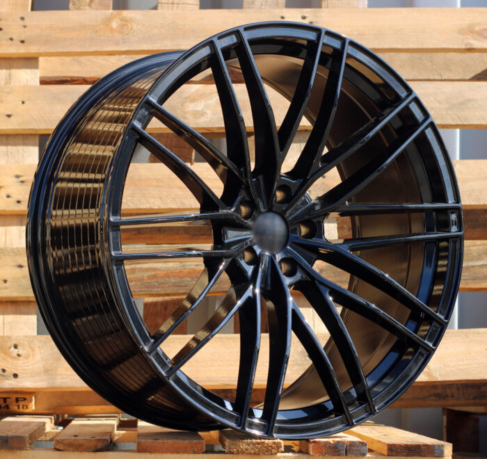 R22x10 5X112 ET 21 66.5 F1995 (BYF1995) Black (BL) For AUD (Z1) (ABT Style HYBRID FORGED)