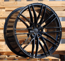 Indlæs billede til gallerivisning R22x9.5 5X112 ET 26 66.5 F1995 (YF0417) Black (BL) For AUD (Z5) (HYBRID FORGED ABT Style)