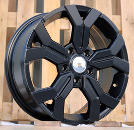 R16x6.5 5X114.3 ET 50 66.1 B1110 Black Half Matt (BLHM) For DACIA (R) (New MODEL)