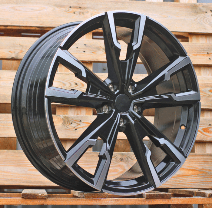 R20x8 5X112 ET 46 66.6 YF5710 Black Polished (MB) For BMW (Z6) (HYBRID FORGED (X1; iX1; X2; iX2; Series 1(F40) 2(F44)