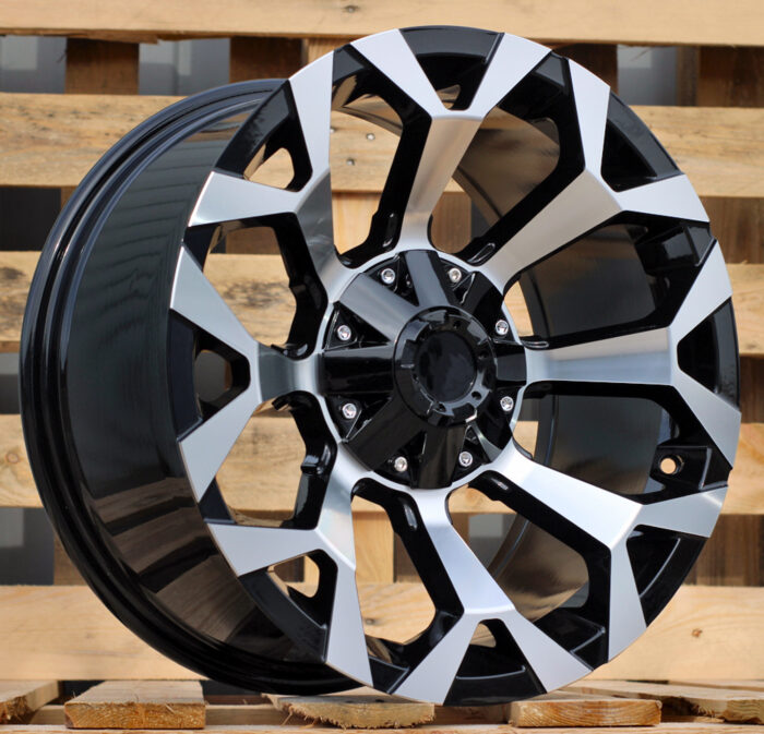 R18x9 6X139.7 ET 0 106.1 B1521 Black Polished (MB) For 4X4 (Z4)