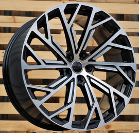 R21x9 5X112 ET 37 66.5 I0337 (Y0081) Black Polished (MB) For AUD (P+K2) (Audi A8)