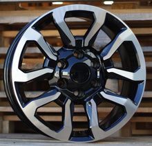 Indlæs billede til gallerivisning R17x7.5 6X139.7 ET 30 106 B1623 (BK5901) Black Polished (MB) For TOYOT (L6+Z4)