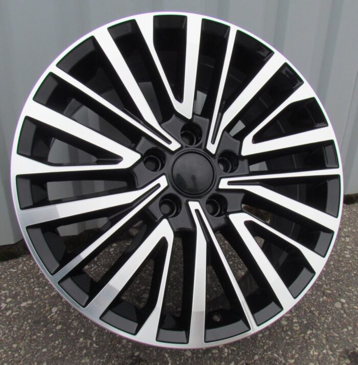 R18x8 5X120 ET 50 65.1 B1515 (B1515/VW411) Black Polished (MB) For VW (Z3+Z4+Z1) (4×4 (1000kg)