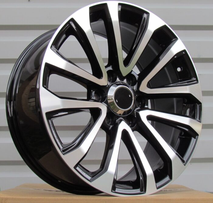 R20x8.5 6X139.7 ET 25 106 B1223 Black Polished (MB) For 4X4 (K3) (For TOYOTA)