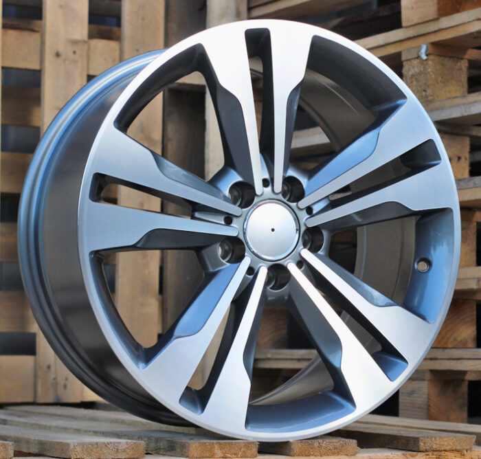 R17x7.5 5X112 ET 44 66.6 BK754 (FR936/QC1106) Grey Polished (MG) For MER (P1+K7)
