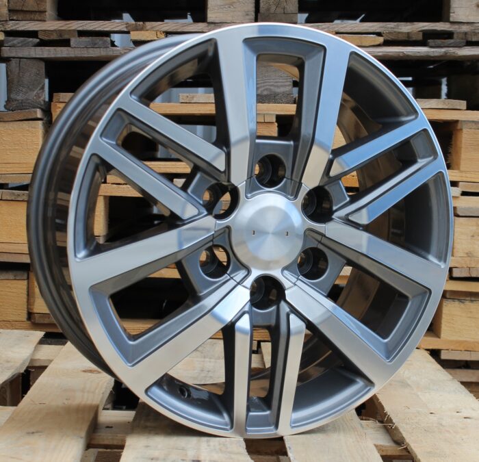 R18x7.5 6X139.7 ET 25 106 B1155 Grey Polished (MG) For TOYOT (Z2) (4×4)