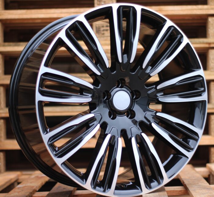 R22x9.5 5X120 ET 49 72.6 XE136 (BYD1292) Black Polished (MB) For LAND (Z4)