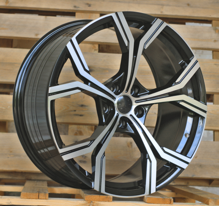 R20x9 5X112 ET 35 66.5 FBX201 Black Polished (MB) For AUD (K7+K4) (HYBRID FORGED)
