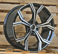 Indlæs billede til gallerivisning R19x8.5 5X112 ET 40 66.5 FBX201 Black Polished (MB) For AUD (K7+K4) (HYBRID FORGED)
