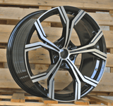 R20x9 5X112 ET 30 66.5 FBX201 Black Polished (MB) For AUD (K7+K4) (HYBRID FORGED)