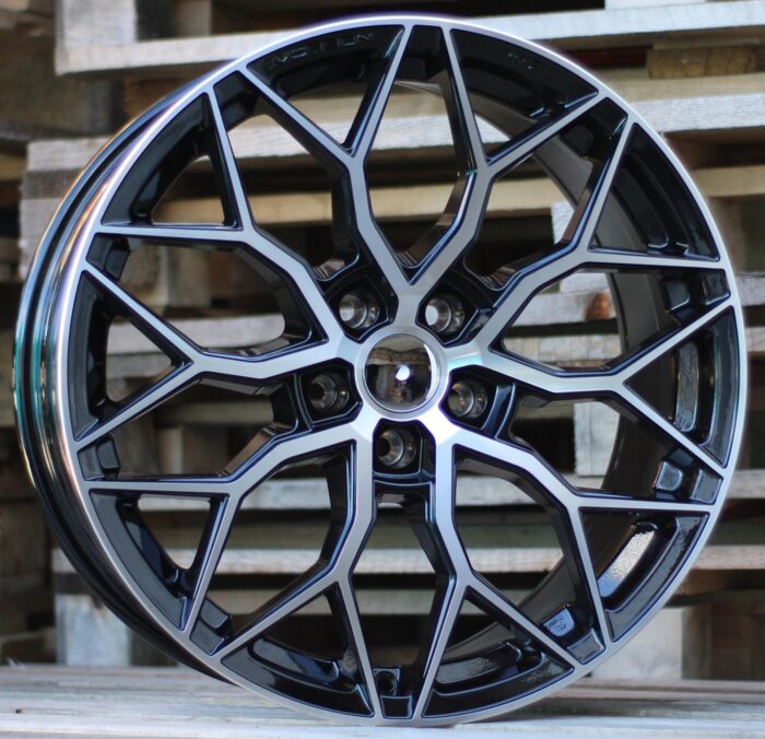 R19x8.5 5X112 ET 40 66.6 H4101 (BY1920) Black Polished (MB) For RACIN (Z3+Z6) (Style Vossen)
