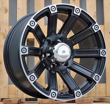 Indlæs billede til gallerivisning R17x8.5 6X139.7 ET 0 110.1 Y0210 Black Half Matt+Polished Lip (BLHMPL) For 4X4 (R)