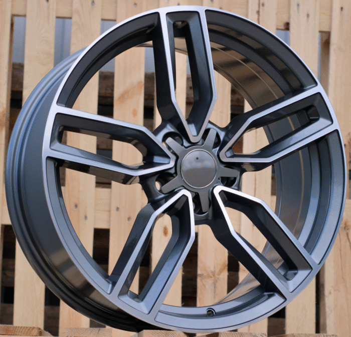 R19x8 5X112 ET 35 66.5 BK916 Grey Polished+Powder Coating (MGPC) For AUD (P)