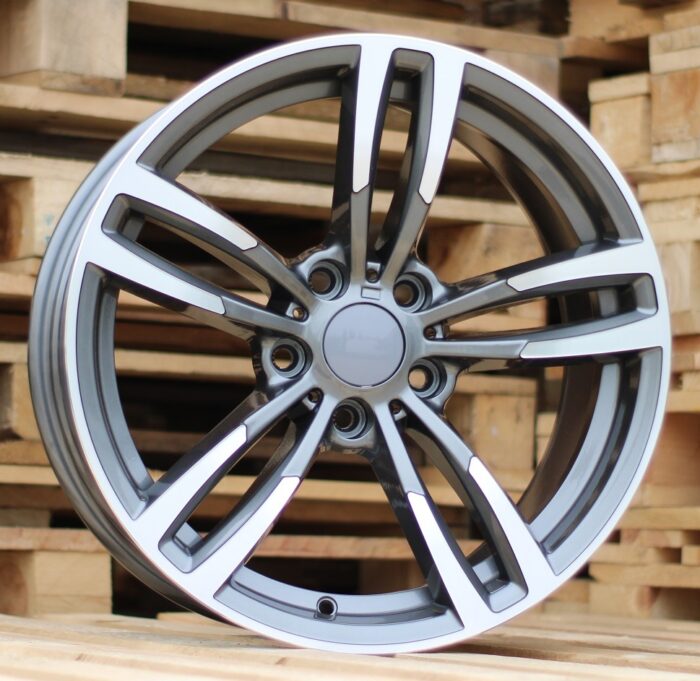 R17x8 5X120 ET 34 72.6 BK855 Grey Polished (MG) For BMW (P2)