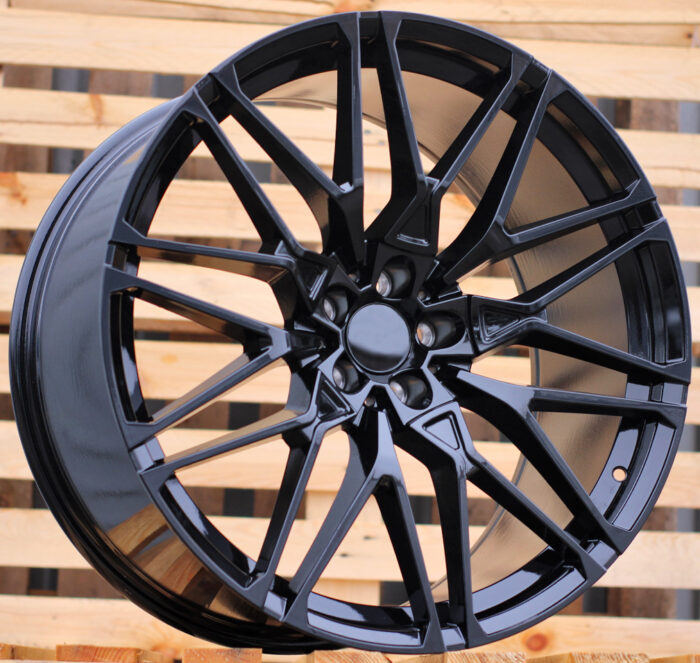R22x10 5X120 ET 40 74.1 B5771 (B16/HE5063) Black (BL) For BMW (P1) (Rear+Front)
