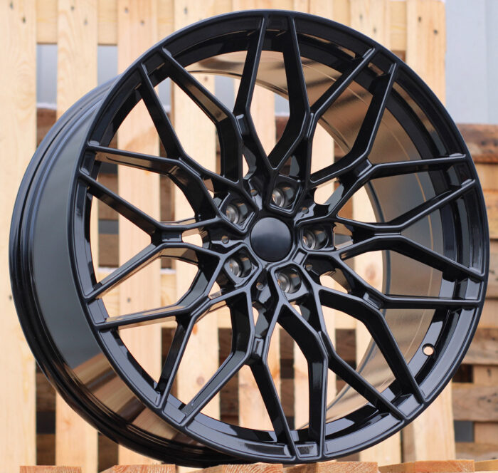 R18x8 5X112 ET 27 66.6 IN292 Black (BL) For BMW (Z5+K8) (Rear+Front)