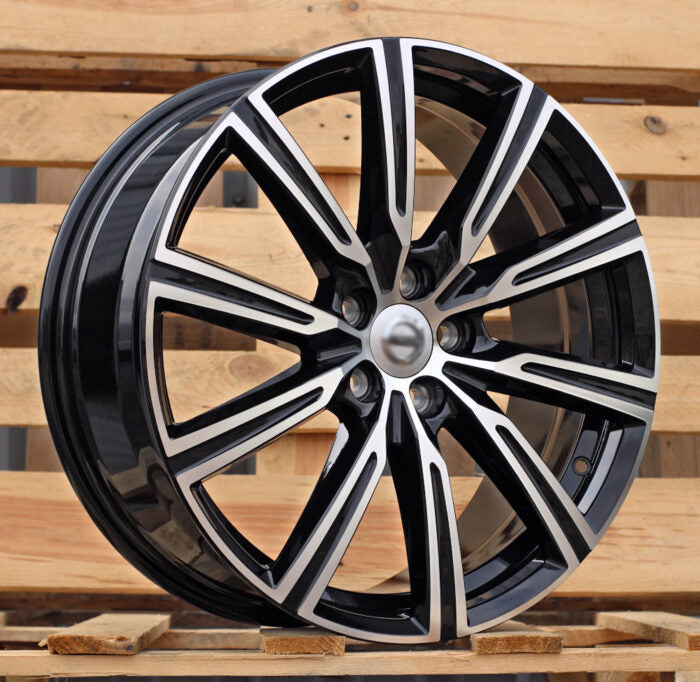 R19x7.5 5X108 ET 51 63.4 F0084 (TL0084NW) Black Polished (MB) For VOLVO (P1)
