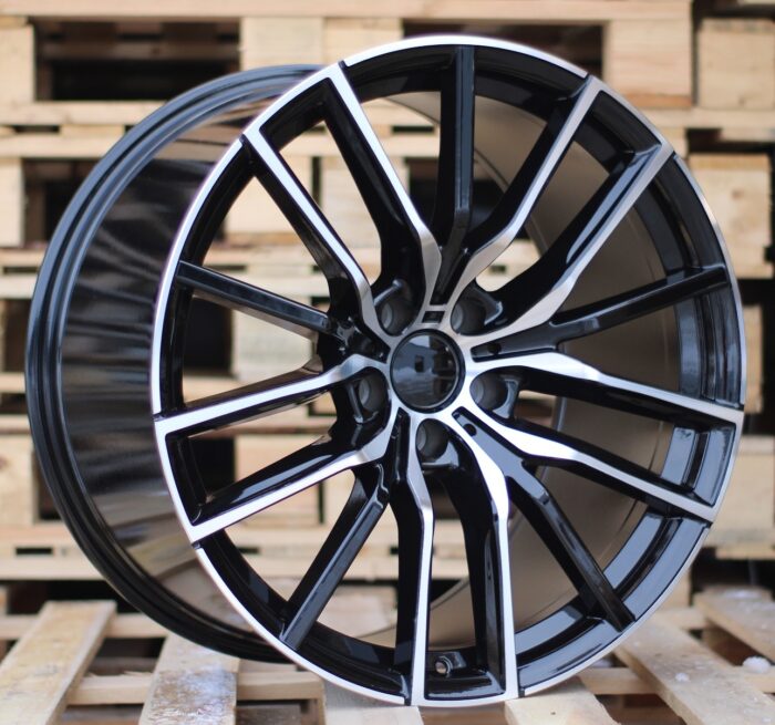 R21x11.5 5X120 ET 37 74.1 H5032 Black Polished (MB) For BMW (P1) (Rear+Front)