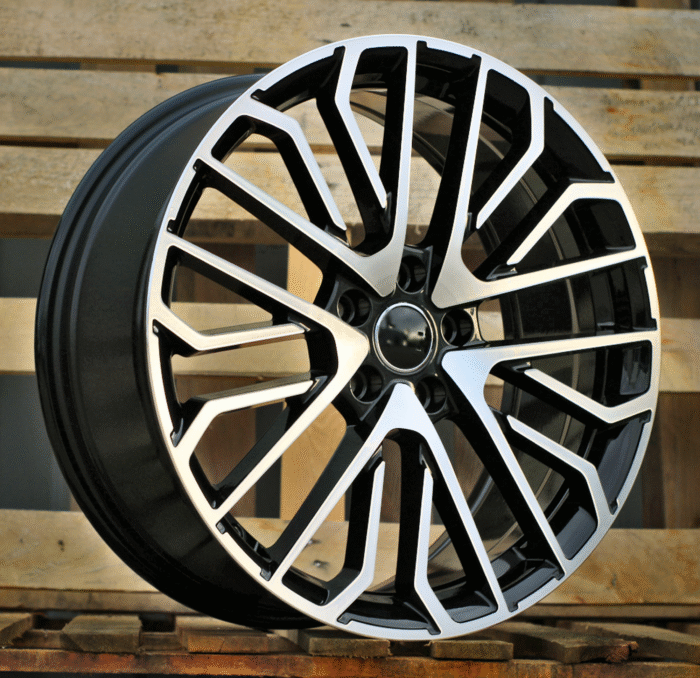 R20x9 5X112 ET 28 66.5 3S1261 (HA0039) Black Polished (MB) For AUD (Z6) (HYBRID FORGED)