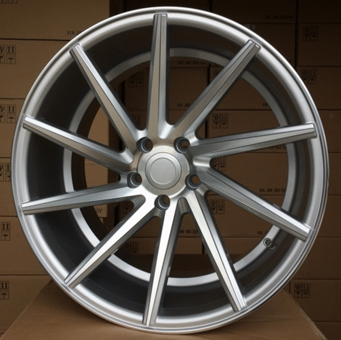 R20x8.5 5X114.3 ET 33 73.1 B1058 Polished Silver+Powder Coating (MSPC) For RACIN