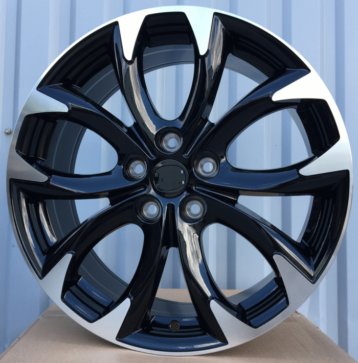R18x7.5 5X114.3 ET 50 67.1 L1470 (1470187507M) Black Polished (MB) For MAZDA (Z6)