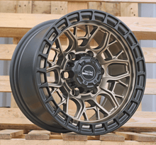 Indlæs billede til gallerivisning R15x8 6X139.7 ET M10 110.1 A6274 Black Half Matt Dark Bronze (BLHMDBR) For 4X4 (P)