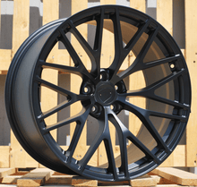 Indlæs billede til gallerivisning R20x9 5X112 ET 26 66.5 XFRGW5697 Black Matt (BM) For PORCH (K3) (FORGED (Rear+Front)