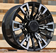 Indlæs billede til gallerivisning R17x8 6X139.7 ET 10 110.1 B1865 Black Polished (MB) For 4X4 (K3) (BM label)