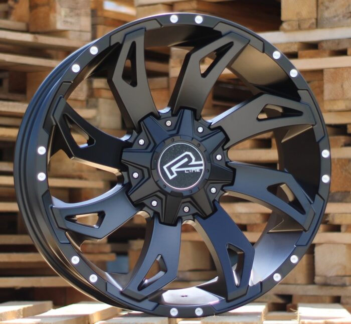 R20x9 12X135/139 ET 0 110.1 A8075 Black Matt (BM) For 4X4 (P) (Milling)