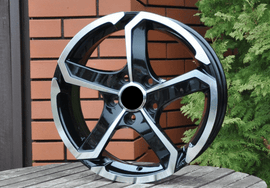 R14x5.5 4X114.3 ET 35 73.1 SH665 Black Polished (MB) For RACIN