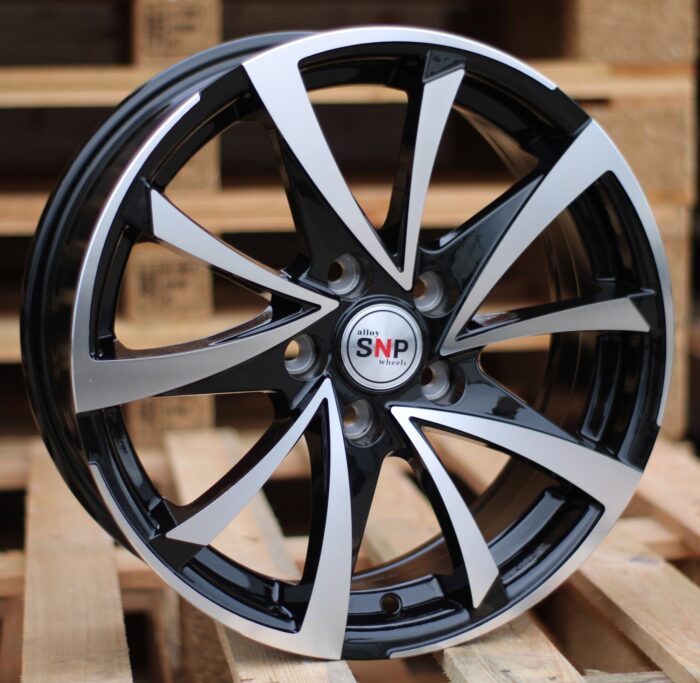 R14x6 4X100 ET 40 60.1 BK575 Black Polished (MB) For RACIN (R+D2)
